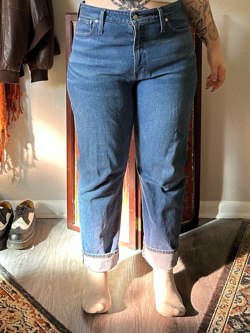 Madewell curvy perfect vintage straight jean